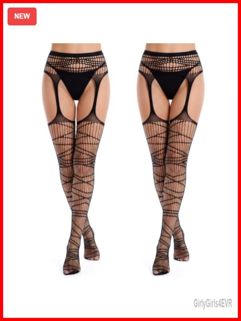 Ripped Tights Nylon Spandex Gothic Suspender Halloween